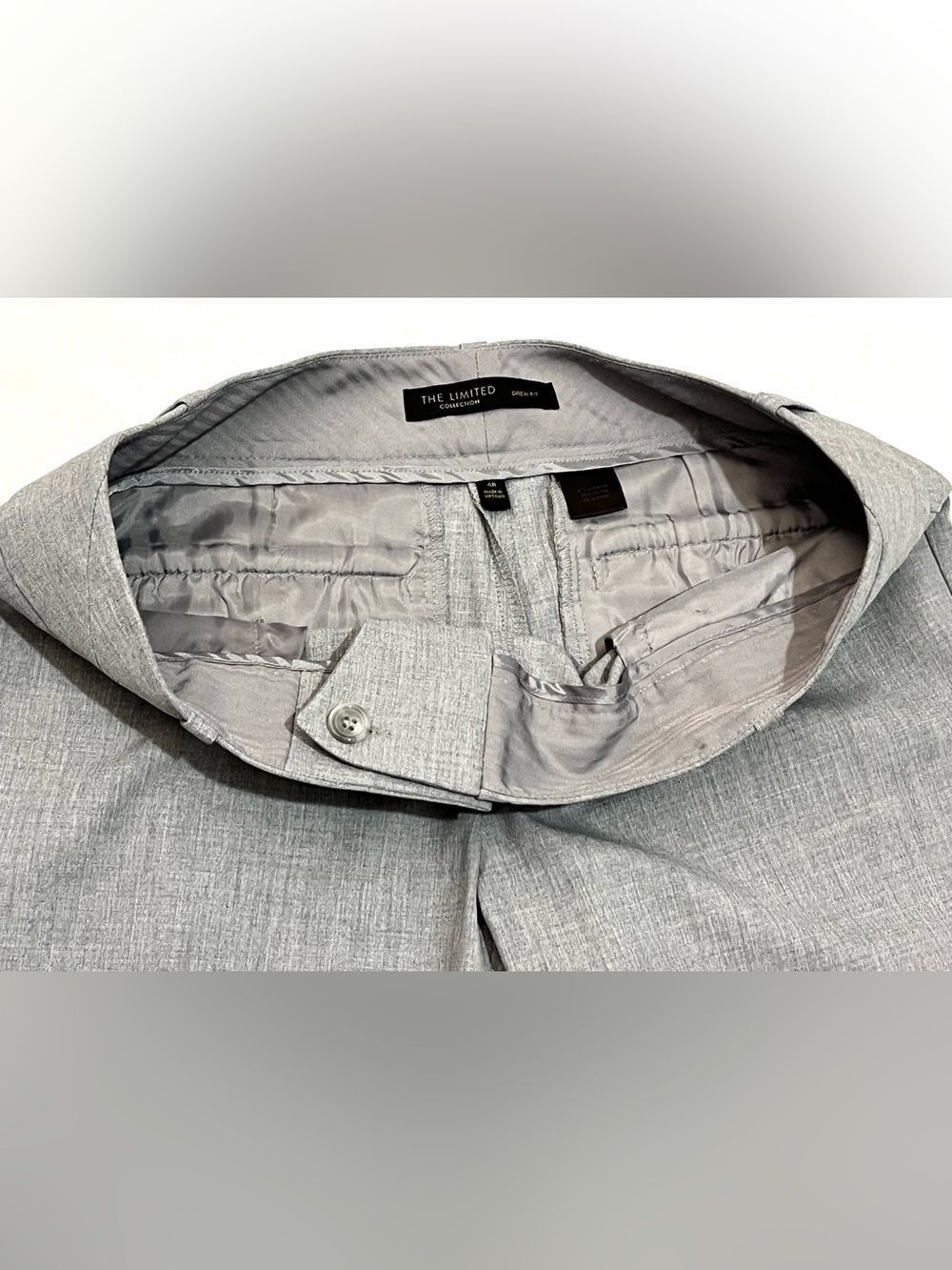 The Limited Collection Drew Fit Light Gray Dress Polyester Blend Pants Women’s 4 - Picture 4 of 16
